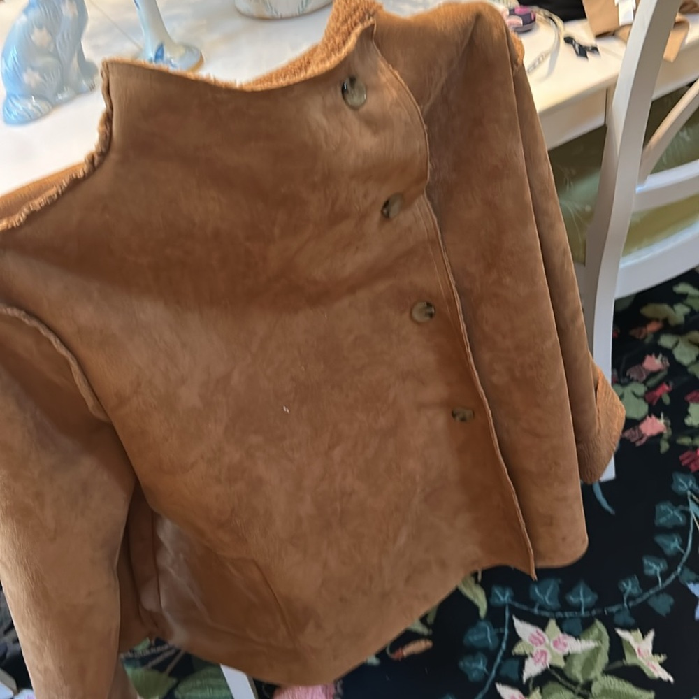 Marla wynne cocoa colored reversible jacket 2X a matching 1X pair of pants